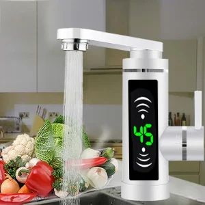 Rubinetto caldo istantaneo elettrico per scaldabagno istantaneo da 3KW LED per bagno e cucina