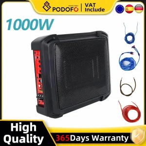 1000W Auto Amplificatore Subwoofer Veicolo Audio Ad Alta Potenza Pura Musica Bassa Altoparlanti Per Auto Sotto Il Sedile Subwoofer Paracoche