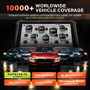 OTOFIX D1 Strumento di scansione automobilistica Bluetooth Strumento diagnostico automobilistico per tutti i sistemi Scanner OBD2 bidirezionale Aggiornamento gratuito di 2 anni