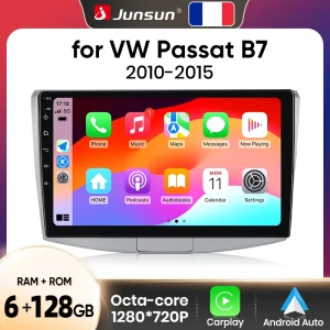 Junsun Android Wireless CarPlay Auto Autoradio Per Volkswagen Passat B6 B7 CC 2010-2015 Auto Sistemi Intelligenti Auto Lettore Multimediale DSP SWC RDS GPS FM BT