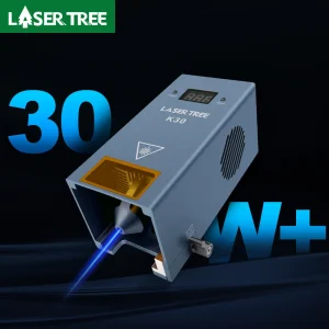 LASER TREE K30 30W Modulo laser a 6 diodi con potenza ottica con assistenza aerea 450nm TTL PWM Testa laser per incisore Taglio utensili in legno