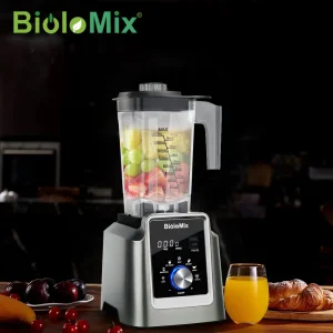 Biolomix Digital BPA FREE 2L Programma automatico Frullatore commerciale professionale Frullatore Spremiagrumi Robot da cucina Frullati di ghiaccio