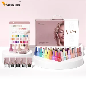 VIP5 Venalisa Kit smalto gel per unghie HEMA FREE Jelly Pink Nude Color Sparkle Gel Vernice Gel autolivellante Set completo di smalti per unghie