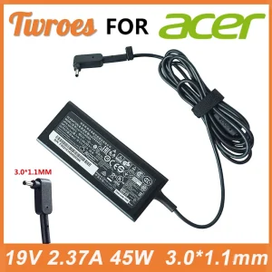 Caricatore adattatore 45W 19V 2.37A 3.0*1.1MM per Acer Aspire S7 391 V3-371 Switch12 PA-1450-26 A13-045N2A 547H Chromebook 11