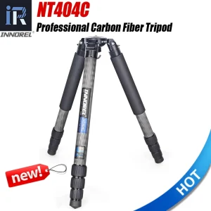 INNOREL NT404C Treppiede Professionale in Fibra di Carbonio per Fotocamera, Super Stabile, Supporto per Birdwatching, Tubo Max 40mm, Carico Massimo 30kg