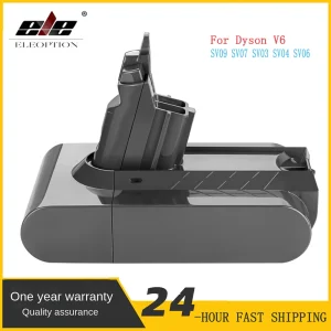 Batteria di ricambio al litio DC62 21,6 V 6000 mAh per Dyson V6 Animale/Absoluto/Fluffy/Motorhead/slim DC58 DC59 DC61 SV03 SV04 SV06