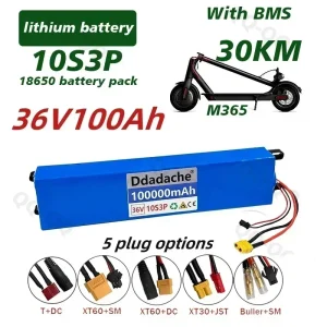 Per batteria 36V 100Ah 18650 Li per veicoli elettrici! 10S3P, 500 W, BMS – Alta potenza per bici e scooter modificati