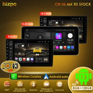 Hizpo Autoradio Universale 2Din 9 “10” 10.33 “Android Auto Multimedia GPS CarPlay Per Toyota Volkswagen Hyundai Kia Nissan Honda