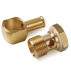 Raccordo carburante Banjo da 3/8 “8089 per foro quadrato in abs per carboidrati Carter AFB 5/8-20