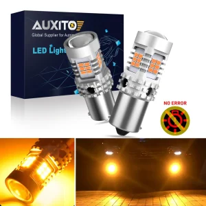 AUXITO 2x Canbus 1156 BA15S P21W LED BAU15S PY21W WY21W Lampada a LED Lampadine Auto Indicatori di direzione posteriori per VW Passat B6 Golf4 5 Jetta