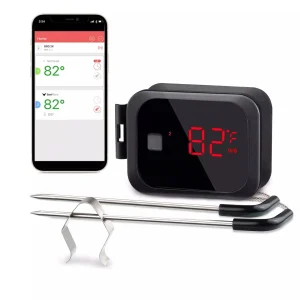 Termometro per barbecue a distanza digitale INKBIRD con 2 sonde termometro per cottura intelligente Bluetooth termometro per carne senza fili per forno a griglia