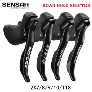 SENSAH Bici Da Strada Leve 2X7/ 2×8/2×9/2X10/2X11 Velocità Leva Freno Deragliatore Bicicletta Compatibile per 6800 R8000 R7 Claris Sora