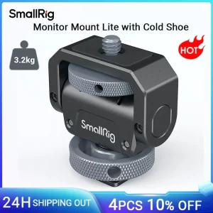 Supporto per Monitor SmallRig Lite con slitta fredda girevole a 360 ° e supporto inclinabile a 180 ° per Monitor LED e accessori per riprese Video braccio magico