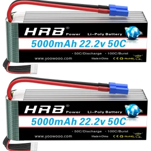 Batteria Lipo HRB 6S 5000mah 6000mah XT60 XT90 EC5 50C 100C 22.2V per Quadcopter Aereo Auto Camion 500 600 Elicottero
