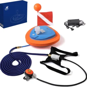 TUDIVING-Ventilatore per immersioni subacquee, serbatoio per immersioni subacquee ricaricabile portatile impermeabile con regolatore di respirazione, attrezzatura per immersioni subacquee