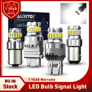 AUXITO 2X P21W 1156 BA15S BAY15D W21/5W T20 7443 lampadina a LED Canbus nessun errore 3157 P21/5W T15 T25 6500K luce di retromarcia per auto bianca DRL