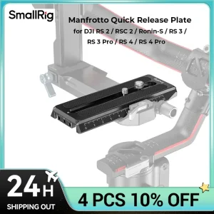 Piastra a sgancio rapido SmallRig Manfrotto per DJI Ronin-S / RS 2 / RSC 2 / RS 3 / RS 3 Pro / RS 4 / RS 4 Pro Gimbal 3158B