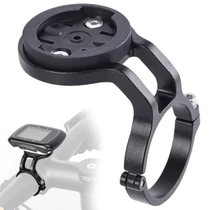 Supporto per computer da bicicletta in alluminio leggero per manubrio compatibile con Garmin Wahoo Bryton XOSS