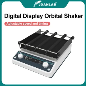 JOANLAB Display LCD Shaker Lab Multiuso Oscillatore a velocità oscillante orizzontale Lab Velocità regolabile Agitatore orbitale da laboratorio