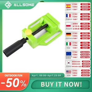 Morsetti per perforatrice per morsa per trapano Allsome in alluminio BG-6257