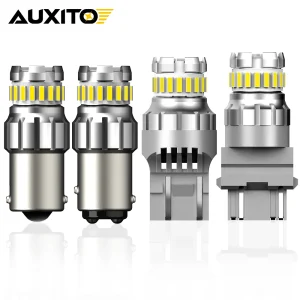 AUXITO 2pc LED 1156 BA15S P21W Canbus Per Auto Luce Retromarcia T20 7443 W21/5 W 7440 W21W 1157 3157 Lampade A LED 6500k 12V T15 W16W LED