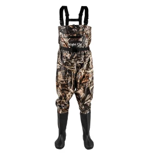 Waders uomo con stivali per la pesca impermeabile Chest Wader Nylon e PVC Hunting Well