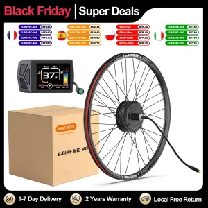 BAFANG Kit di conversione motore mozzo posteriore 48V 500W Motore ruota a cassetta con kit motore Ebike 8Fun con caduta posteriore da 135-142MM