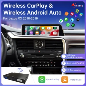 Road Top Wireless CarPlay per Lexus RX 2016-2019, con Android Auto Mirror Link AirPlay Car Player funzioni della fotocamera posteriore GPS