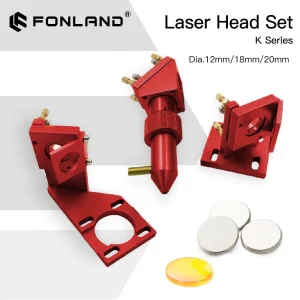FONLAND K Series CO2 Laser Head Set Lens Dia12/18/20mm Mirror Dia 20mm per 2030 4060 K40 macchina da taglio per incisione Laser