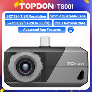 TOPDON TS001 Termocamera con obiettivo regolabile da 9 mm per USB-C Android