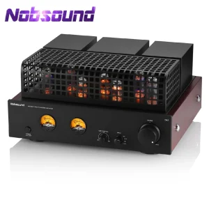 Nobsound DA7 Amplificatore valvolare HiFi Bluetooth Amplificatore audio stereo con misuratori VU DAC USB