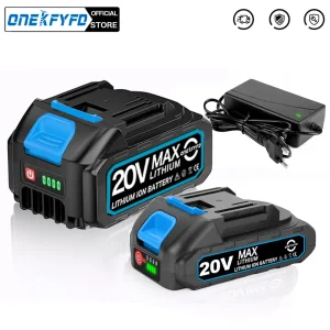 Con caricabatterie BL1860 batterie ricaricabili agli ioni di litio 18V per batteria Makita 18v BL1840 BL1850 BL1830 BL1860B LXT400 utensile elettrico