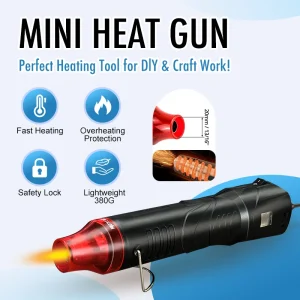 220V Pistola Ad Aria Calda di Saldatura Temperatura Ventilatore Pistola Artigianato FAI DA TE Energia Elettrica Asciugatrice Caldo Mini Pistola di Calore Per Tubi Termoretraibili Auto Wrap