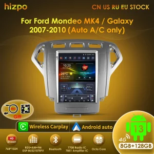 Hizpo 9.7 “Android 13 autoradio per Ford Mondeo Mk4 Galaxy A/C 2007-2010 lettore Video multimediale 2Din GPS DSP Carplay navigazione