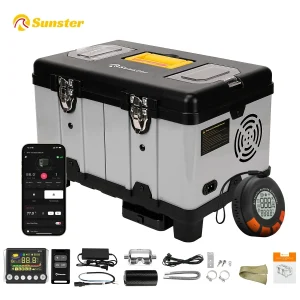 TB10PRO 8KW 12/24/220V Riscaldatore ad aria diesel con controllo app, allarme CO e riscaldatore con interruttore di rilevamento della temperatura wireless per camper per auto