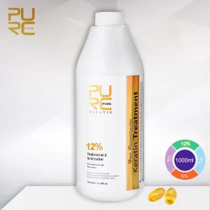 PURC 1000ml Trattamento lisciante per capelli alla cheratina per la cura dei capelli ricci crespi Prodotti alla cheratina brasiliana Professionale