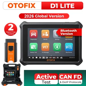 Strumento di scansione bidirezionale OTOFIX D1 Lite 2 anni Aggiornamento gratuito Strumento diagnostico per tutti i sistemi CAN FD e DoIP Scanner Bluetooth OBD2