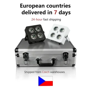 DMX LED 2.4G Wireless 4x18W RGBWA UV 6IN1 Batteria a colori Wireless Led Par Light Mini Batteria Luce per feste