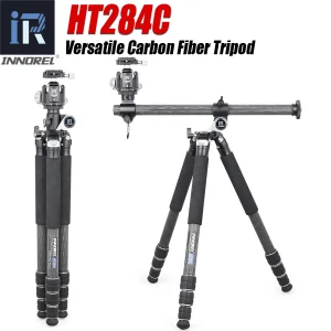 Treppiede per fotocamera orizzontale INNOREL HT284C 182cm con colonna centrale supporto in fibra di carbonio per videocamera DSLR carico massimo 20kg