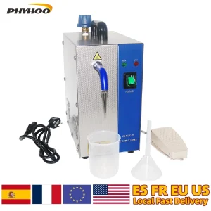 Pulitore a vapore per gioielli da 2 litri Rondella per gemme in acciaio inossidabile Macchina per soffiatura a vapore per gioielli in oro e argento Strumenti per attrezzature per orafi