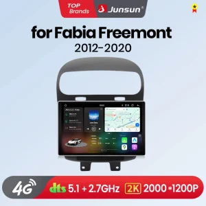 Junsun V3 Plus 2K Wireless CarPlay Android Auto Car Sistemi intelligenti per Dodge Journey Fiat Freemont 2011 – 2020 Autoradio