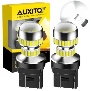 AUXITO 2X T20 W21/5W 7443 7440 W21W Lampadina LED DRL Canbus Senza errori 6000K Bianco Super luminoso Luci di marcia diurna per parcheggio auto