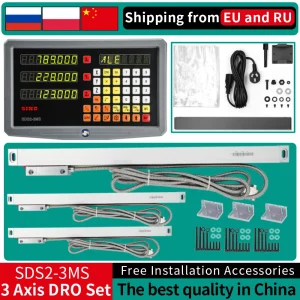 Lettura digitale DRO a 3 assi e sensore encoder scala lineare da 3 pezzi 50-1000 mm 0,005 mm per fresatrice tornio