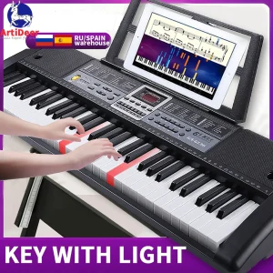Bambini professionali 61 tasti Pianoforte Tastiera musicale Sintetizzatore Musica digitale Strumento elettronico Organo reale