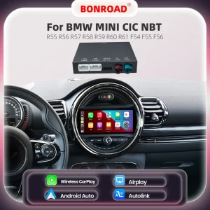BONROAD Wireless CarPlay adattatore automatico Android per Mini R55 R56 R57 R58 R60 R61 F54 F55 F56 Clubman Countryman Cooper John Cooper