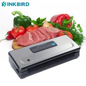 INKBIRD INK-VS02 Macchina per sottovuoto 220V/110V Asciutto/Umido/Impulso/Canister 4 Modalità di tenuta Taglierina incorporata per la conservazione degli alimenti