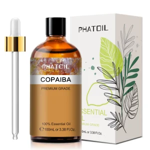 PHATOIL 100ML Copaiba Oli Essenziali Puri Helichrysum Neroli Albero del Tè Australiano Limone Eucalipto Curcuma Oregano Olio di Menta Verde