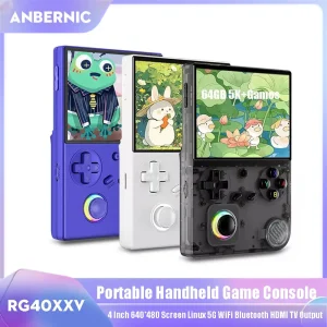 ANBERNIC RG40XXV Lettore per videogiochi 4 ” 640*480 Schermo Sistema Linux Console di gioco portatile retrò 5G WiFi Bluetooth Uscita HDMI