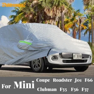 Copertura per auto esterna Anti UV Sole Neve Pioggia Copertura di protezione dal vento per Mini Clubman Coupe Roadster F55 F56 F57 J01 F66