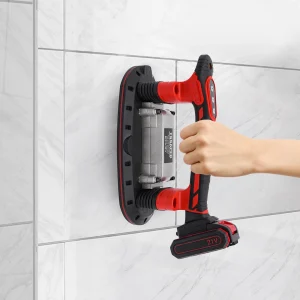 Strumento di vibrazione per piastrelle con ventosa, vibratore per utensili portatile 21V 2000mAh, macchina per l’installazione di piastrelle regolabile a 6 velocità 28000r/m
